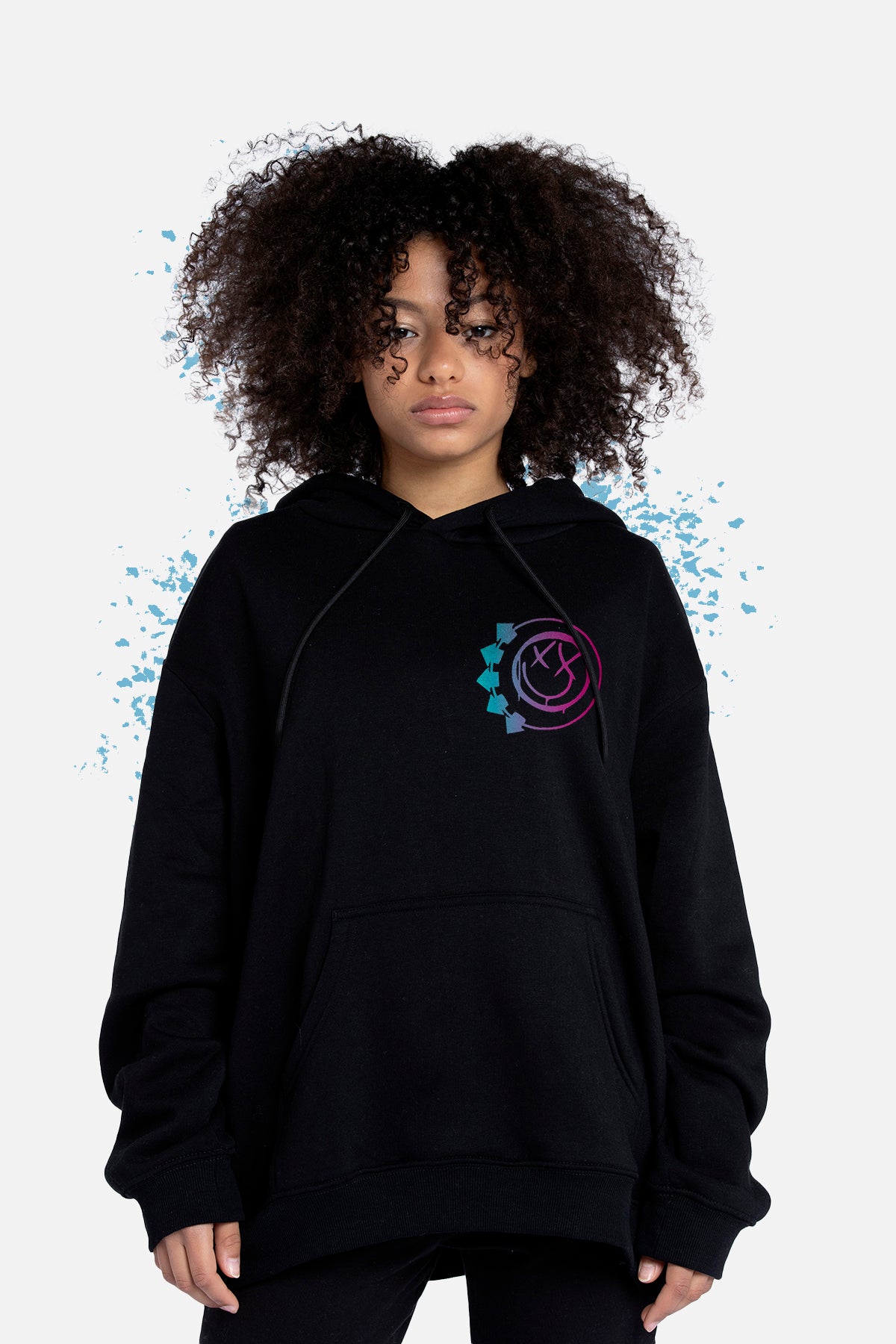 Official Blink-182 Overboard Event Pullover Hoodie - Black Unisex Band Merch Hoodie