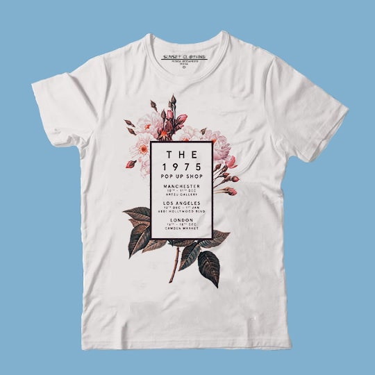 Playera The 1975 Rosas