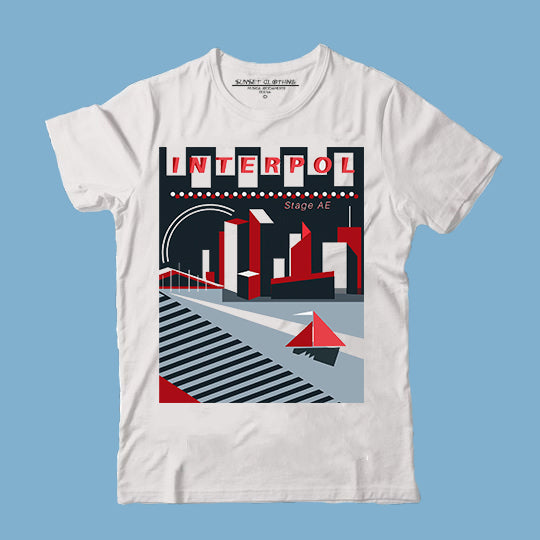 Playera Interpol Blanca